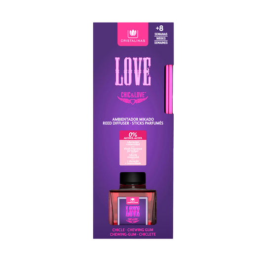 西班牙直送 | Cristalinas Reed Diffusers Chic & Love 40ml - Chewing Gum Cristalinas