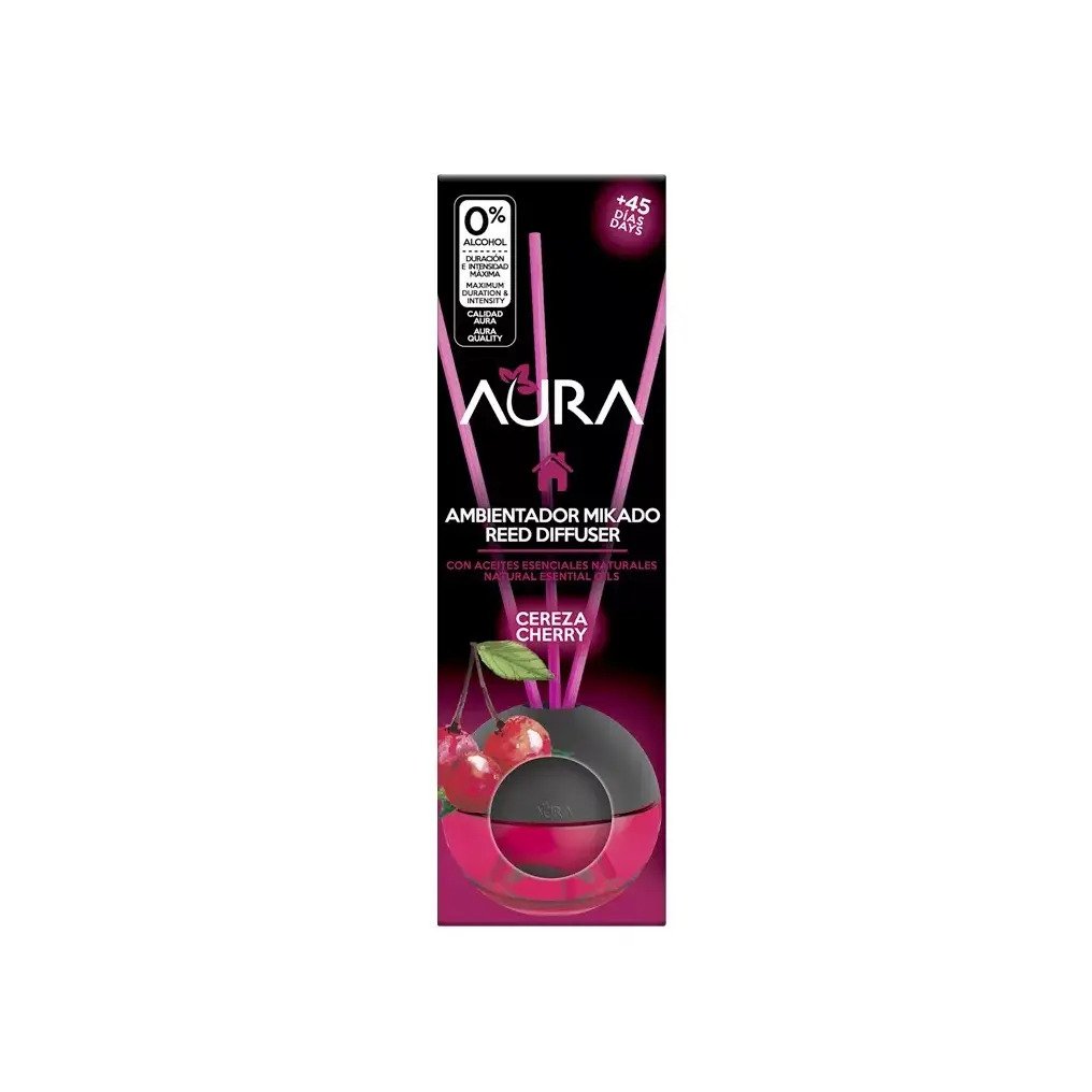 (Cherry 櫻桃) Aura Mikado Sphere Reed Diffuser 霧黑香薰 20ml 西班牙直送 | AURA