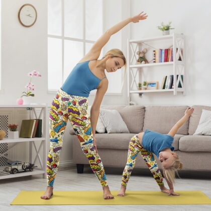 Pop-Art Comic Design Leggings