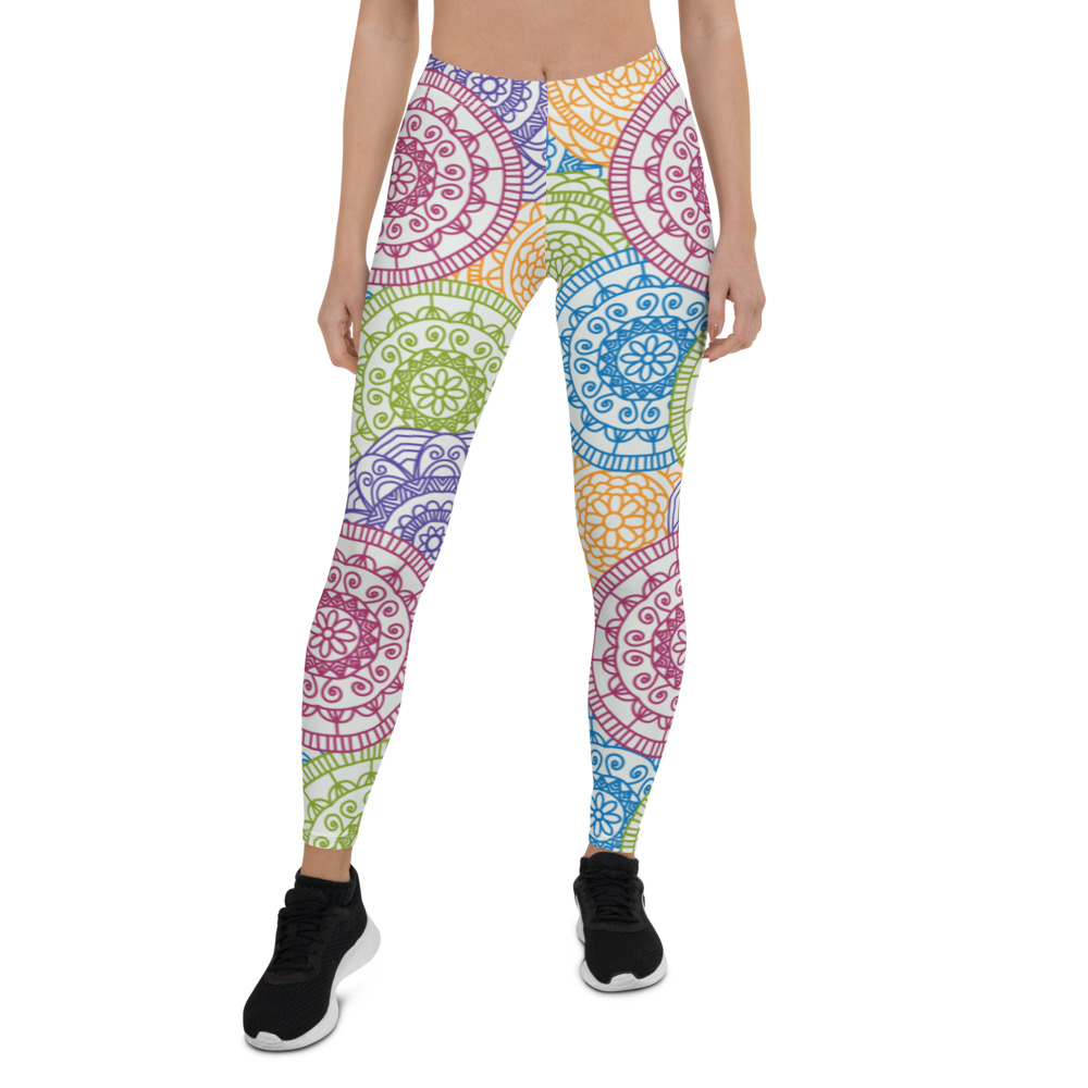 Colorful Mandala Design Leggings - GP Active Wear